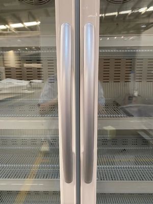 farmácia da porta 656L dobro e refrigerador do laboratório com porta de vidro e luz interior do diodo emissor de luz